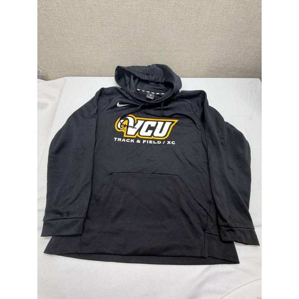 Nike VCU Track & Field XC Dri-FIT Hoodie Mens Medium Black Rams Sweatshirt